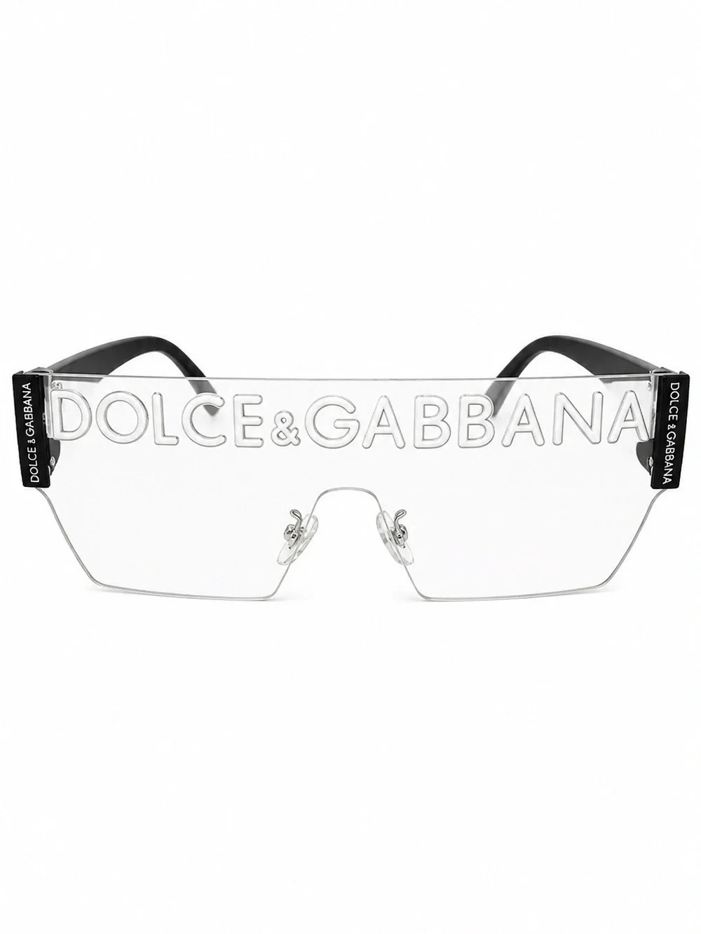 Black Shield Sunglasses with White Logo